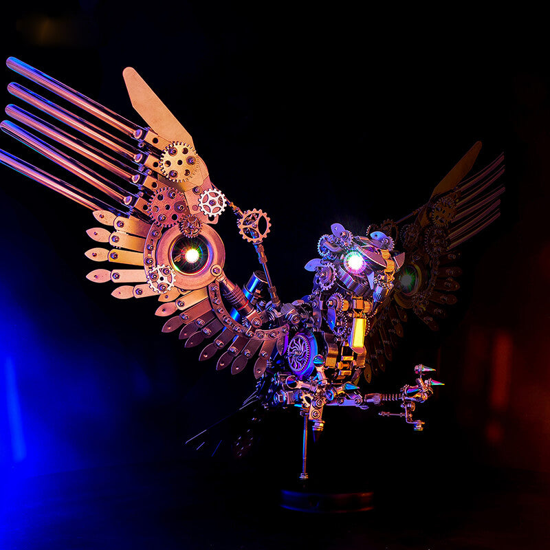 Laden Sie das Bild in Galerie -Viewer, {Steampunk Gyrfalcon 1800PCS Metal  Puzzle Model Kit Eagle Series
