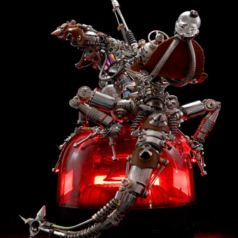 Steampunk Mechanical Chameleon 3D Metal Puzzle Model Kit for Adults
