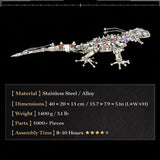 Steampunk Mechanical Chameleon 3D Metal Puzzle Model Kit for Adults