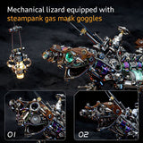 Steampunk Mechanical Chameleon 3D Metal Puzzle Model Kit for Adults