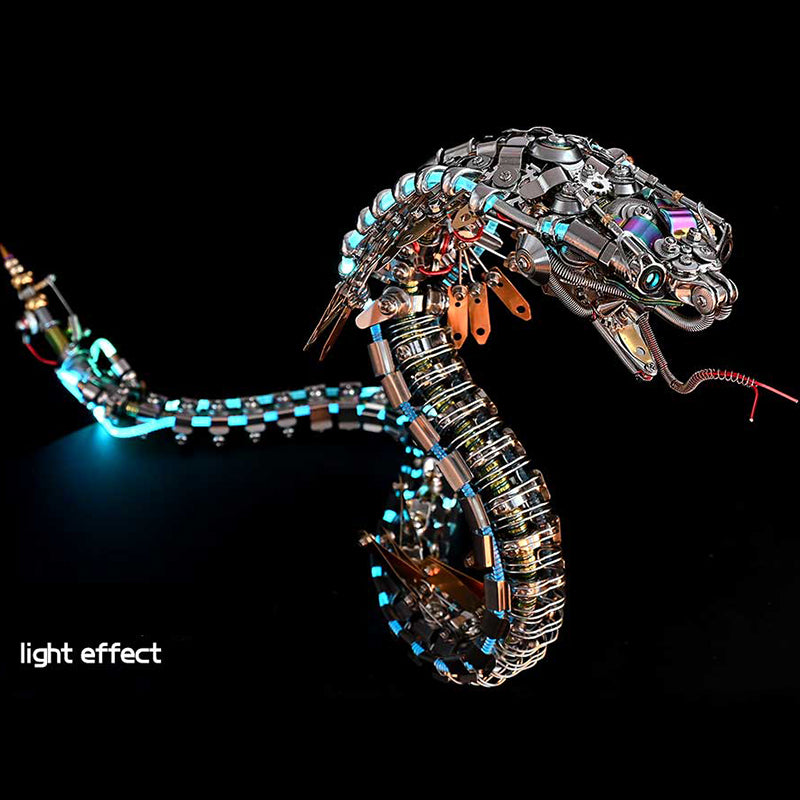 Steampunk Mechanical Cobra 3D Metal Puzzle Model Kit for Adults