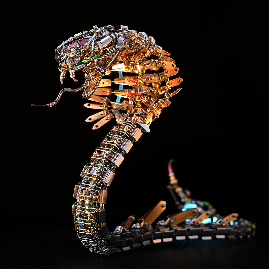 Steampunk Mechanical Cobra 3D Metal Puzzle Model Kit for Adults