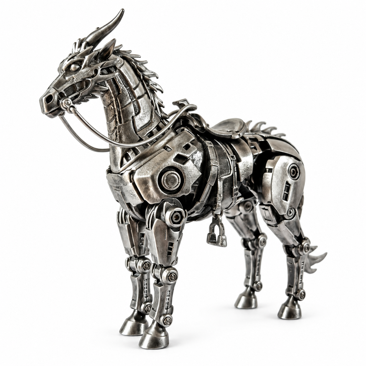 DIY mechanical horse model kit for adults who enjoy metal building projects