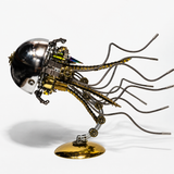 Steampunk Mechanical Jellyfish Metal Model Kit with LED Light