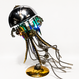 Steampunk Mechanical Jellyfish Metal Model Kit with LED Light