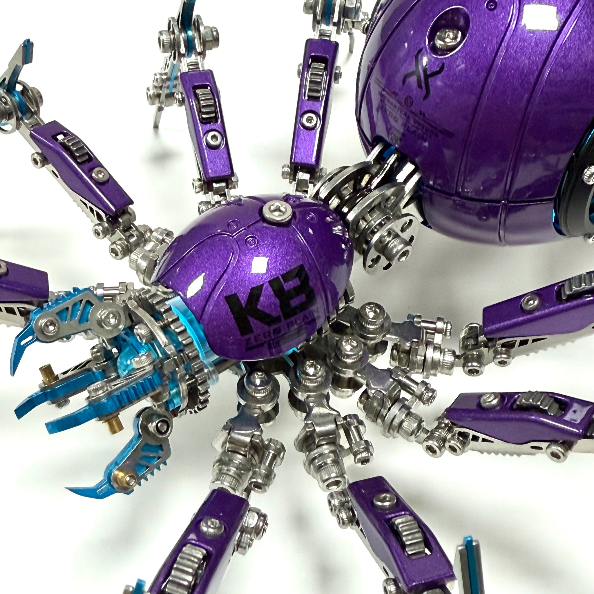 Steampunk Mechanical Spider Purple Storm 3D Metal Model Kit for Adults