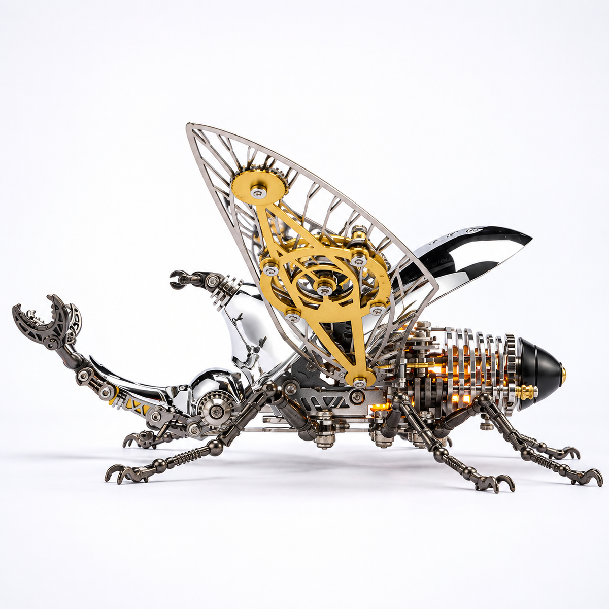 Steampunk Mechanical Stag Beetle 3D Metal Model Kit for Adults and Kids