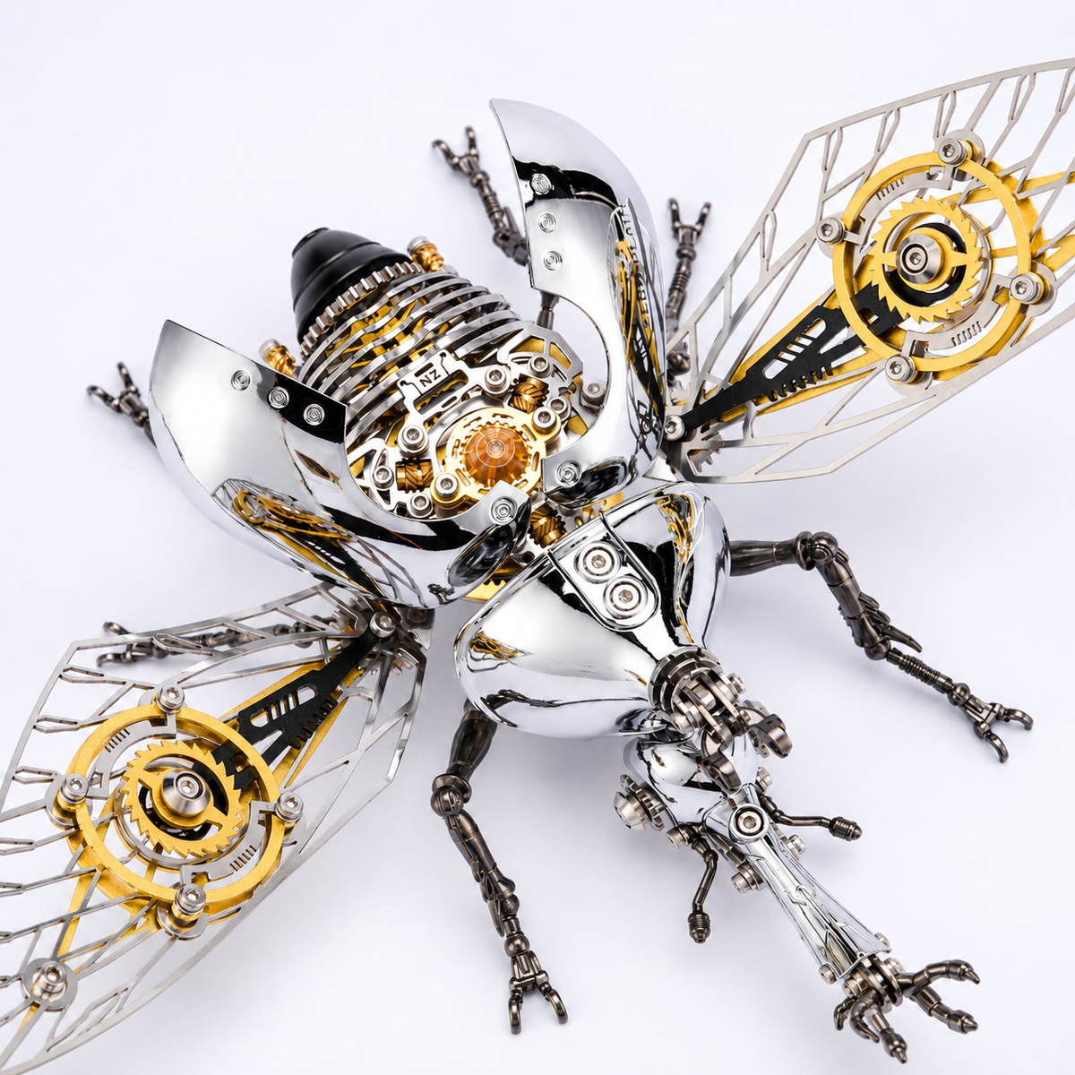 Steampunk Mechanical Stag Beetle 3D Metal Model Kit for Adults and Kids