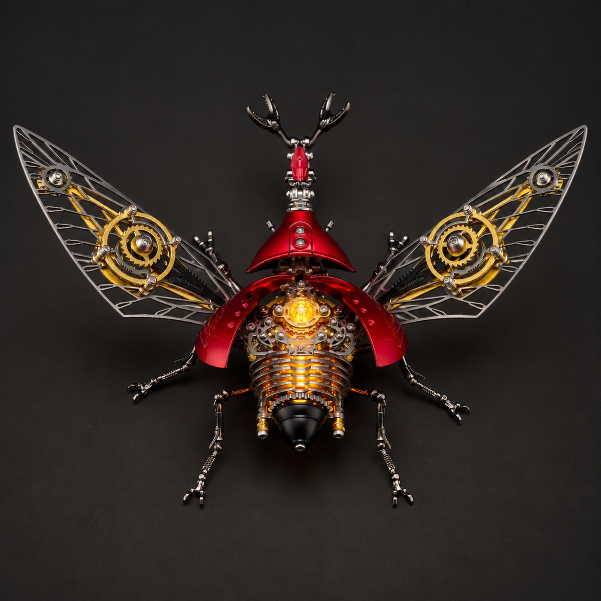 Steampunk Mechanical Stag Beetle 3D Metal Model Kit for Adults and Kids