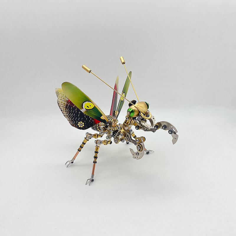 Steampunk Praying Mantis Metal Puzzle Model 350PCS Kit – metalkitor