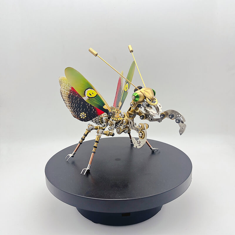 Laden Sie das Bild in Galerie -Viewer, {Steampunk Praying Mantis Metal Puzzle Model 350PCS Kit
