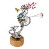 Steampunk Seahorse Metal Puzzle Model Kit with Music Box Base