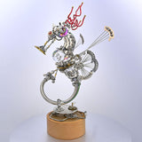 Steampunk Seahorse Metal Puzzle Model Kit with Music Box Base