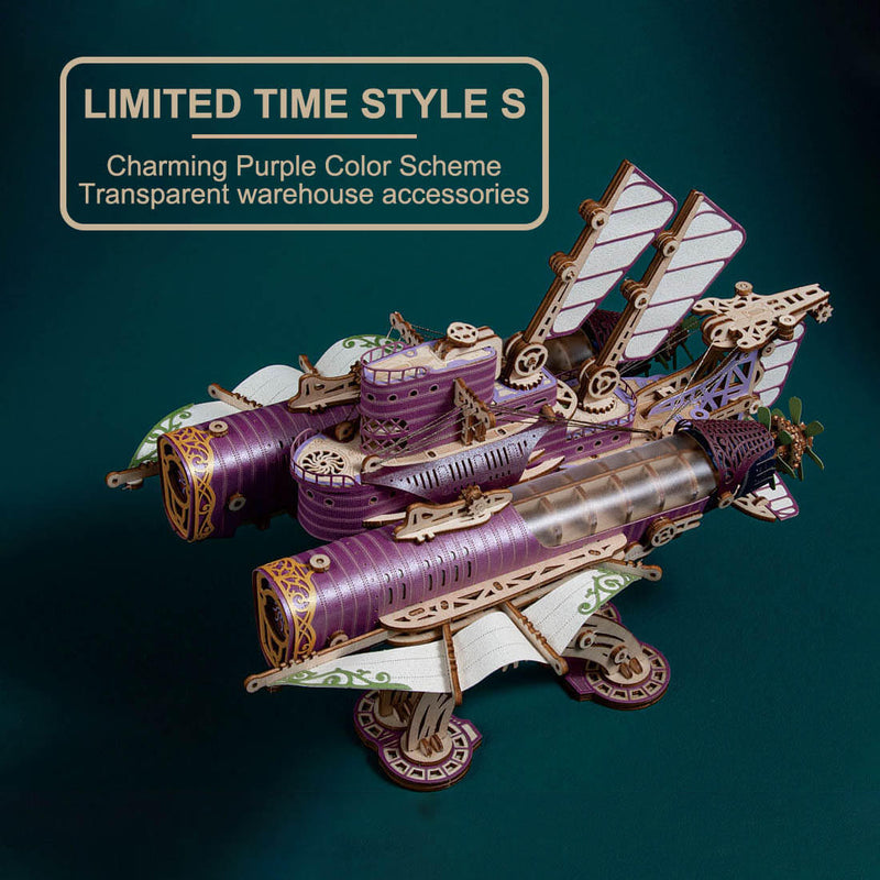 Load image into Gallery viewer, Steampunk submarine 3D wooden puzzle model toy For Gift and decoration
