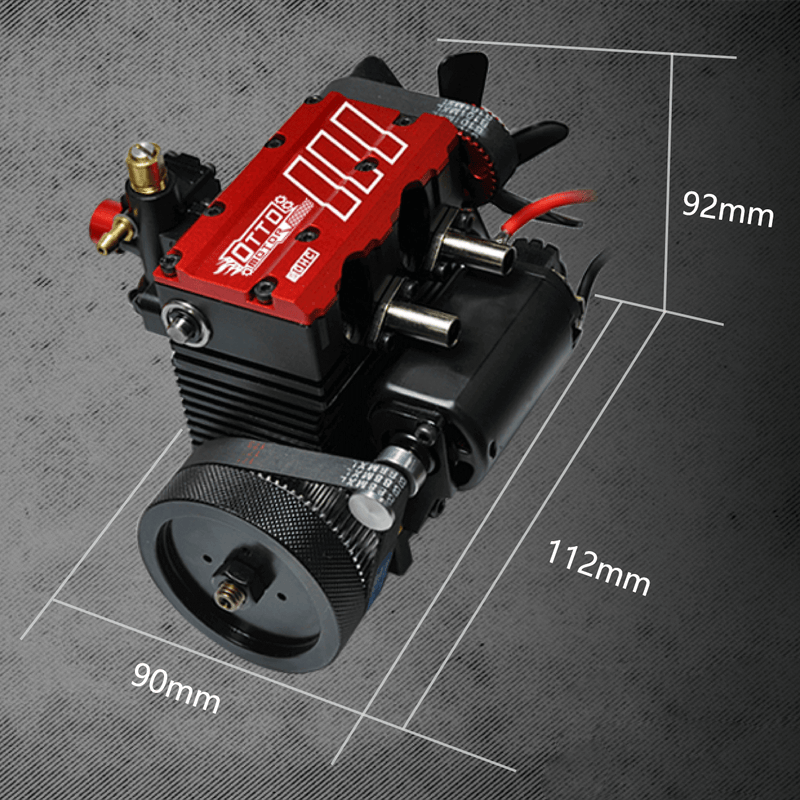 Laad de afbeelding in galerijviewer, Toyan 4-stroke inline twin-cylinder methanol engine model kit
