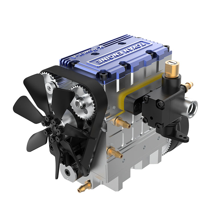Laden Sie das Bild in Galerie -Viewer, {Toyan 4-stroke inline twin-cylinder water-cooled methanol X-power engine model kit
