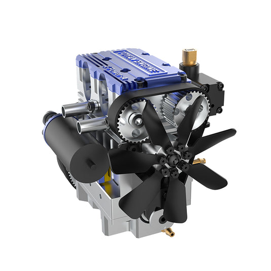 Toyan 4-stroke inline twin-cylinder water-cooled methanol X-power engine model kit