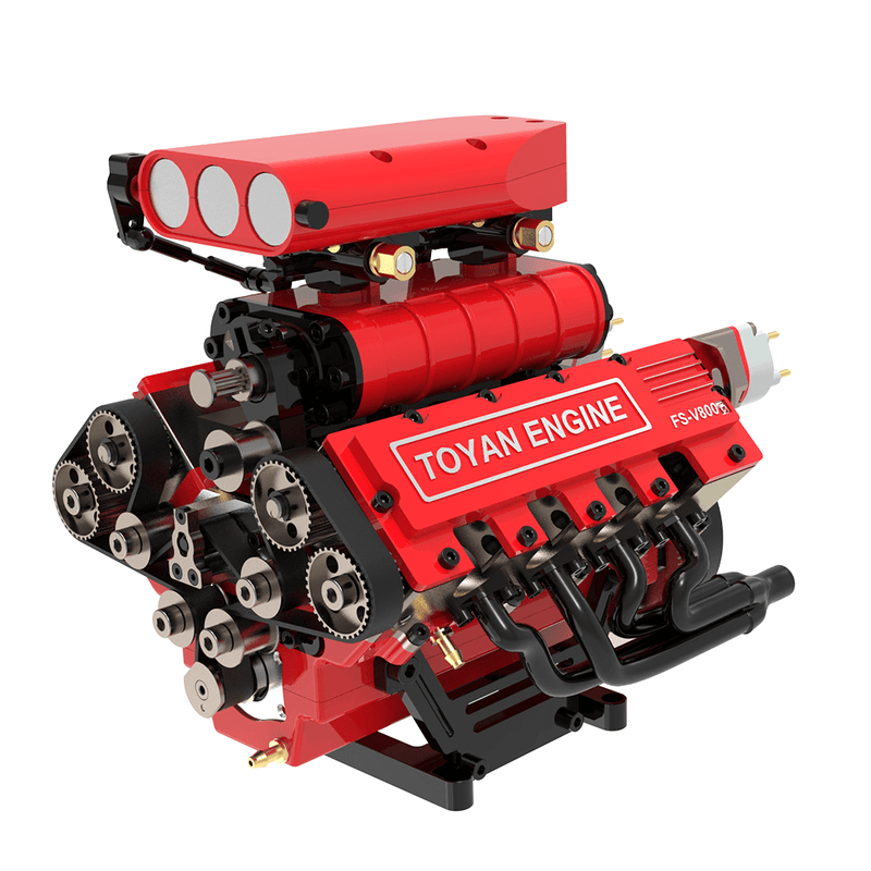 Laden Sie das Bild in Galerie -Viewer, {TOYAN V8 FS-V800 Engine gasoline and nitro power DIY model kit
