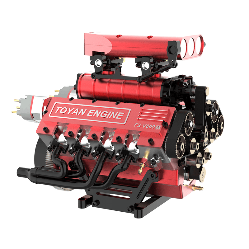 Load image into Gallery viewer, TOYAN V8 FS-V800 Engine gasoline and nitro power DIY model kit
