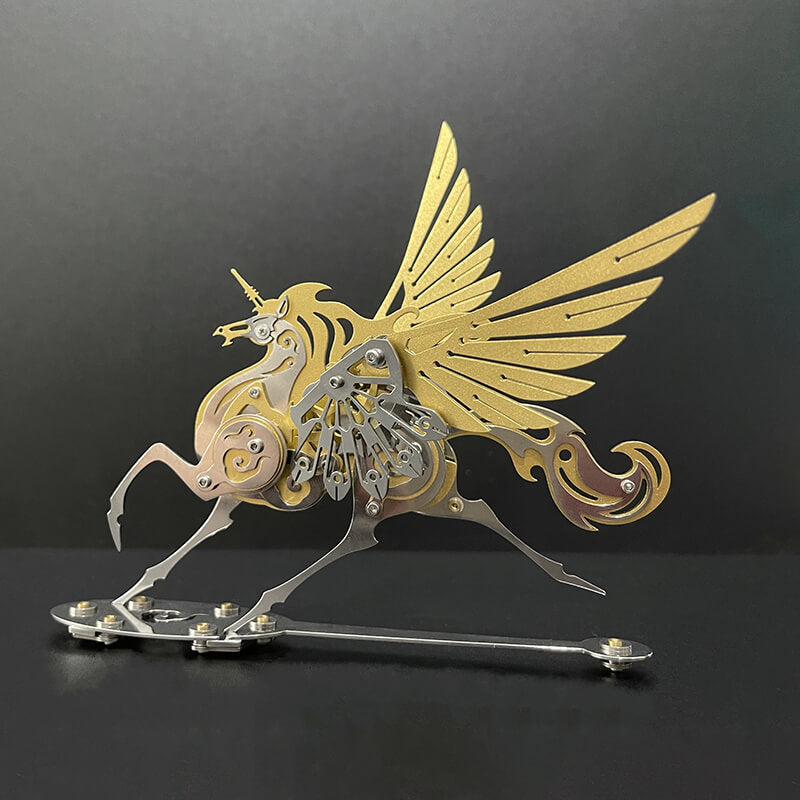 Load image into Gallery viewer, Unicorn 3D Metal Model Puzzle Colorful Kit Mythical Creature
