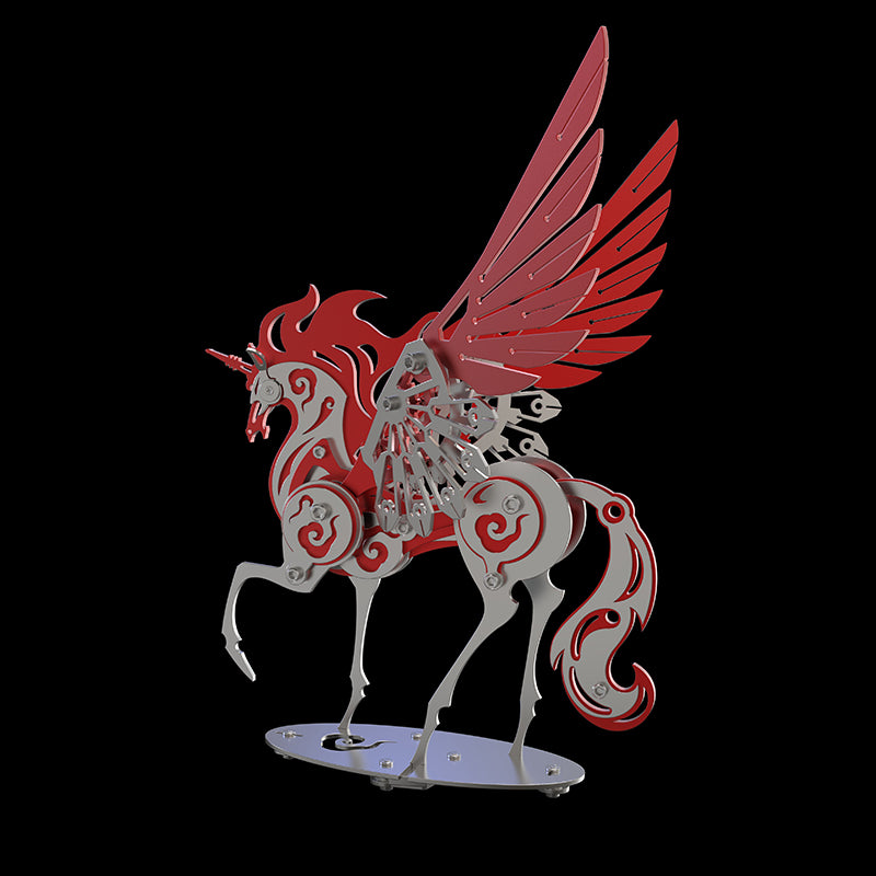 Unicorn 3D Metal Model Puzzle Colorful Kit Mythical Creature