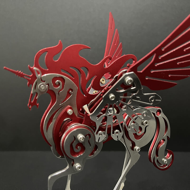 Load image into Gallery viewer, Unicorn 3D Metal Model Puzzle Colorful Kit Mythical Creature
