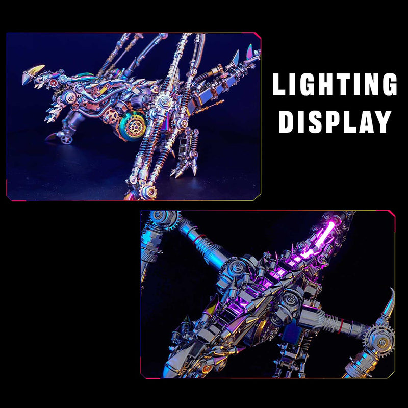 Laad de afbeelding in galerijviewer, Western Dragon Cyberpunk Metal Puzzle Model Kit 1300 PCS for Adults
