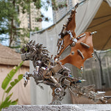 Western Dragon Mechanical 3D Metal Puzzle Punk Model Kit For Adults