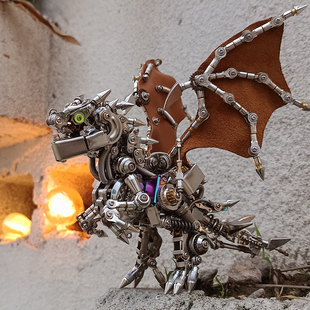 Western Dragon Mechanical 3D Metal Puzzle Punk Model Kit For