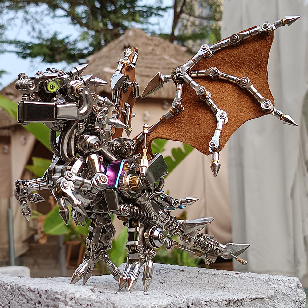 Western Dragon Mechanical 3D Metal Puzzle Punk Model Kit For Adults