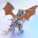 Western Dragon Mechanical 3D Metal Puzzle Punk Model Kit For Adults