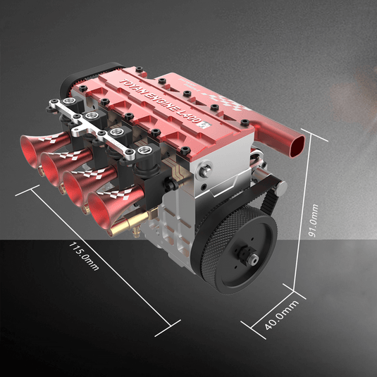 inline 4 cylinder engine 3D Model