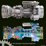 Teching T700 Turboshaft Engine Model Kit – 1:4 Scale Working Motorized Helicopter Engine Replica