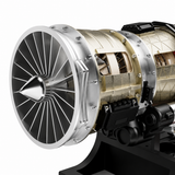 Teching 1:10 Scale Working Turbojet Engine Model Kit – Full Metal DIY Aircraft Turbine Engine for Adults