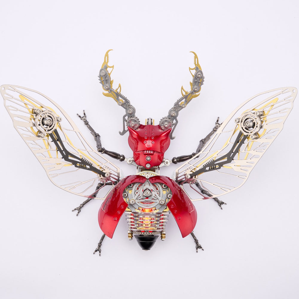 Mechanical Rhinoceros Beetle 3D Metal Model Kit – 317PCS DIY Insect Puzzle