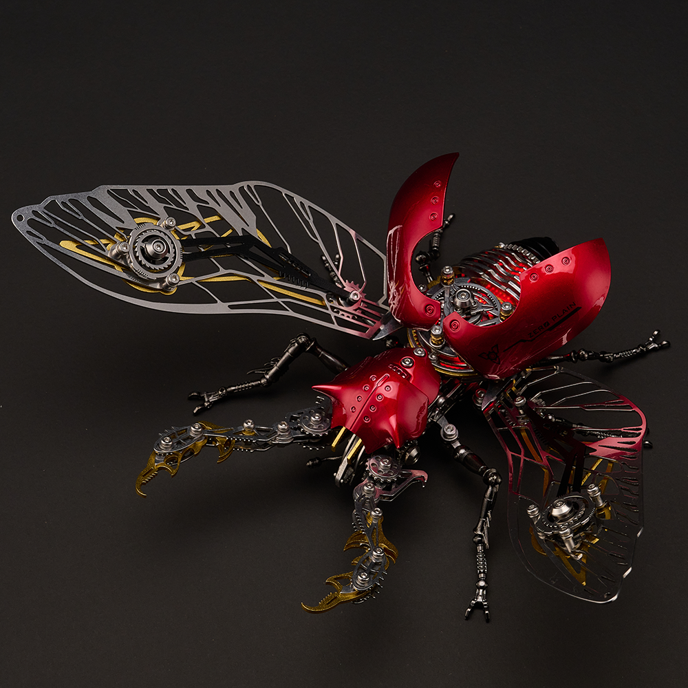 Mechanical Rhinoceros Beetle 3D Metal Model Kit – 317PCS DIY Insect Puzzle