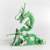 3D DIY Metal Puzzle Dragon on the Mountain Mythical Creature Model Kit