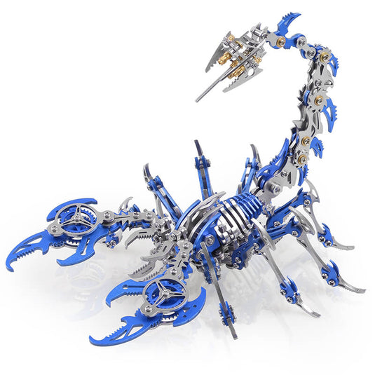 4PCS 3D Scorpion DIY Metall -Puzzle Buntes Modell Kit für Geschenke und Dekoration