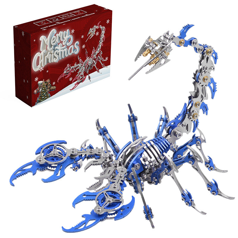 3D Scorpion Metal Puzzle Colorful Model Kit for Gifts and Decoration