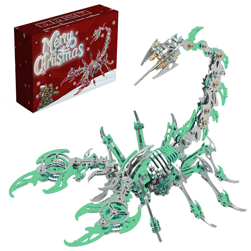 3D Scorpion Metal Puzzle Colorful Model Kit for Gifts and Decoration