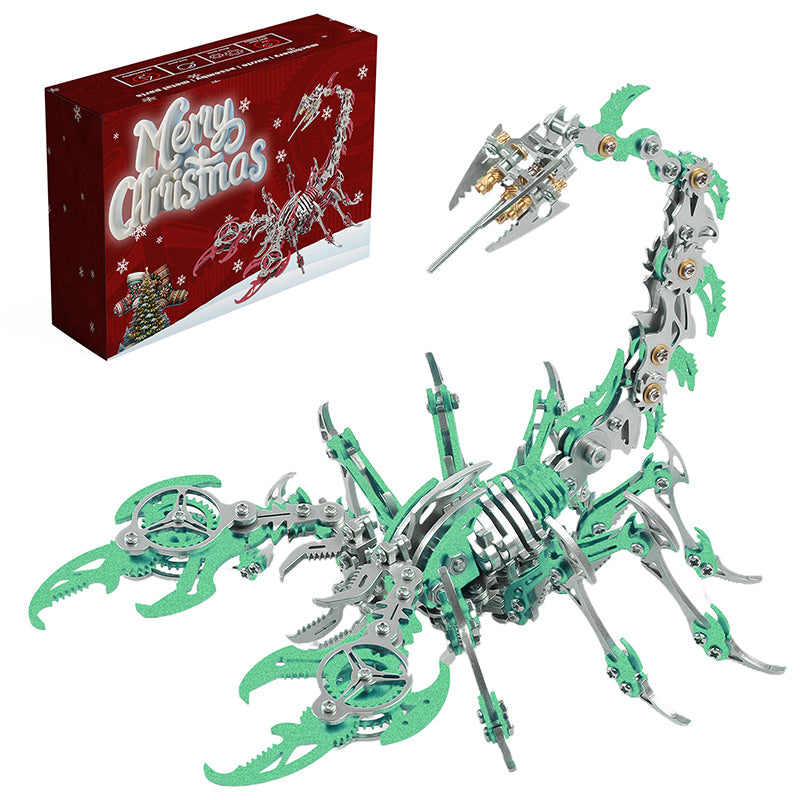 Load image into Gallery viewer, 3D Scorpion Metal Puzzle Colorful Model Kit for Gifts and Decoration
