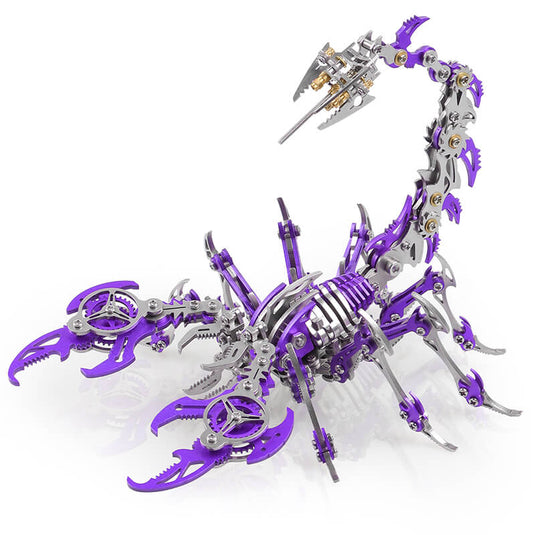 4PCS 3D Scorpion DIY Metal Puzzle Colorful Model Kit for Gifts and Decoration