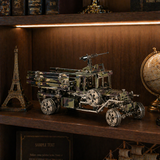 3D Metal Mechanical Military Truck Model Kit for Adults Camouflage DIY Assembly Puzzle
