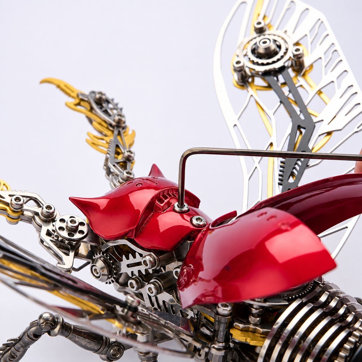 Mechanical Rhinoceros Beetle 3D Metal Model Kit – 317PCS DIY Insect Puzzle
