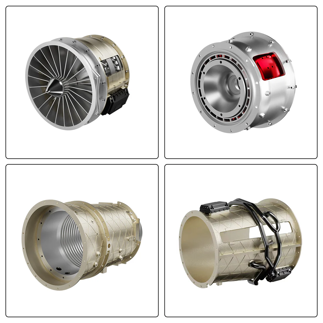 Teching 1:10 Scale Working Turbojet Engine Model Kit – Full Metal DIY Aircraft Turbine Engine for Adults