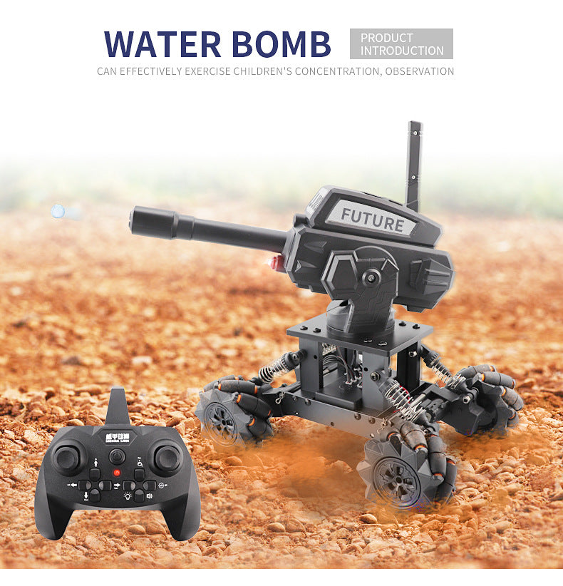 Load image into Gallery viewer, 108PCS 3D Alloy assembly programming rechargeable wireless remote control tank electric water bomb car model kit
