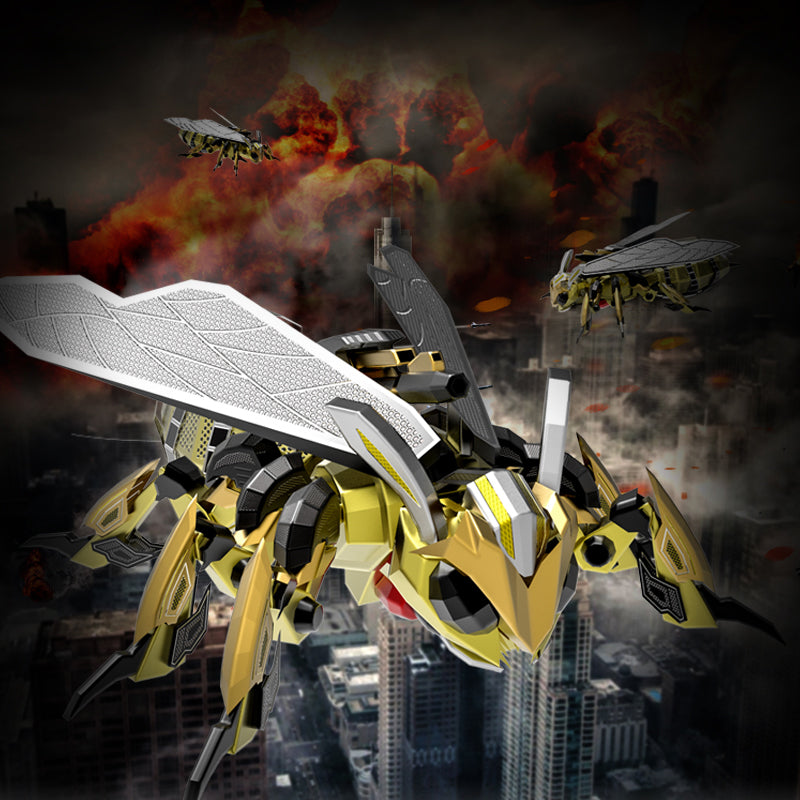 Laad de afbeelding in galerijviewer, 151 PCS Ligloy Mechanical Wasp Model Diy Kit voor kinderen en volwassenen
