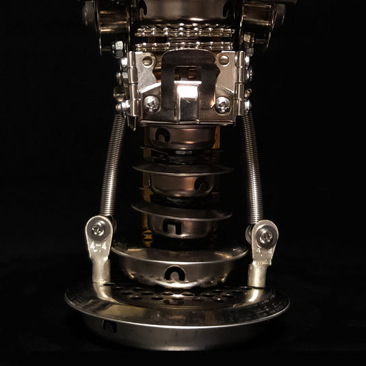 Kit de modelo de rompecabezas de metal 3D de calavera steampunk de 200 piezas con base para decoración y regalos