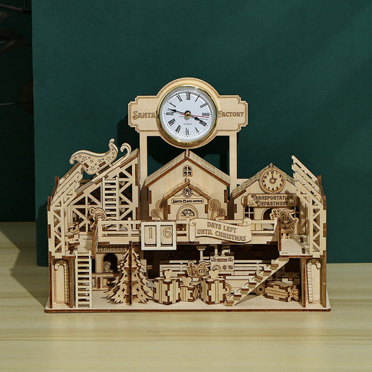 225pcs 3d Santa's Workshop Model Kit Puzzle Creative Cadeau