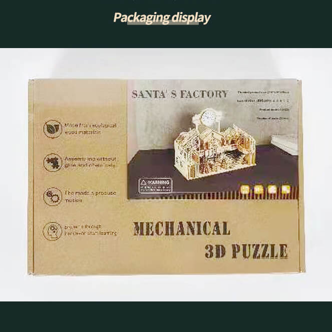 Load image into Gallery viewer, Metalkitor-225pcs-3d-santas-workshop-model-kit-puzzle-creative-gift
